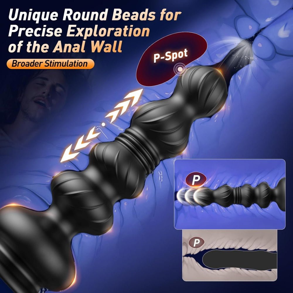 Loveangels Beadora Thrusting Anal Plug With App And Remote Control - Loveangels