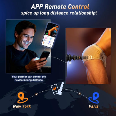 Loveangels Beadora Thrusting Anal Plug With App And Remote Control - Loveangels