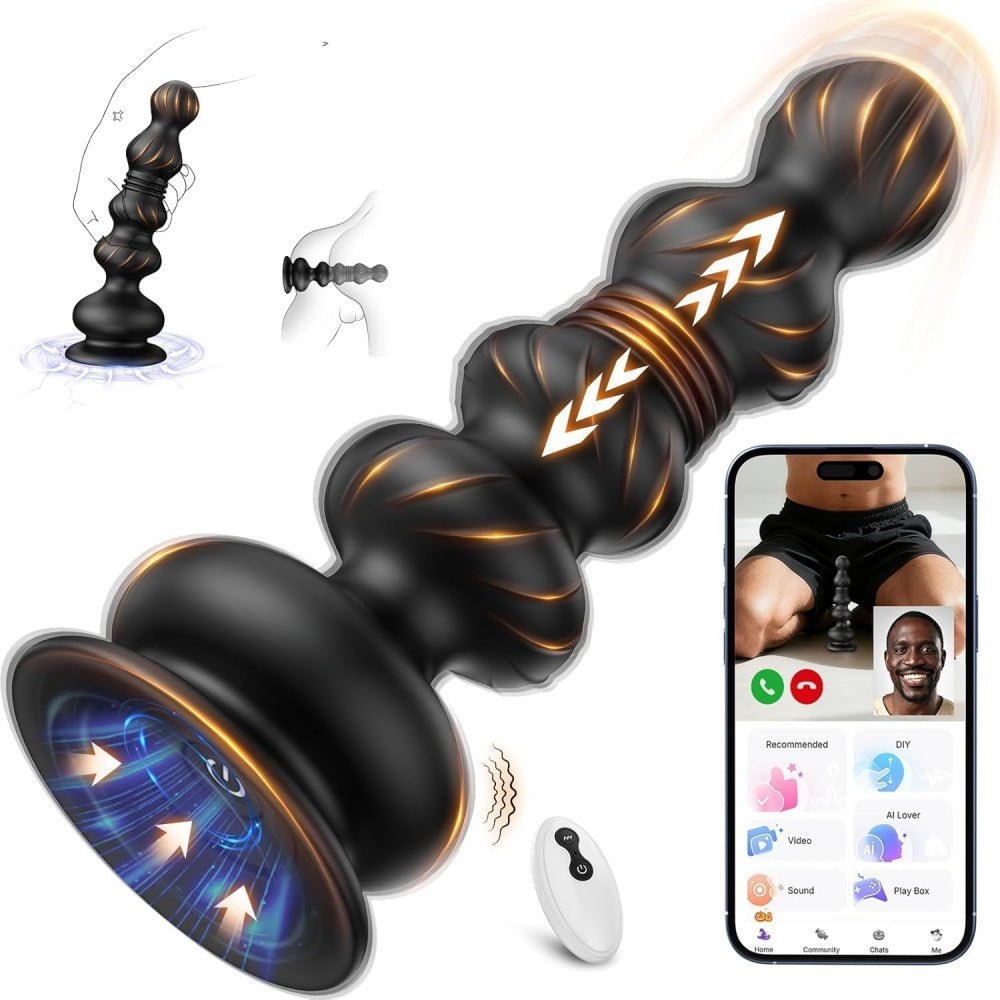 Loveangels Beadora Thrusting Anal Plug With App And Remote Control - Loveangels