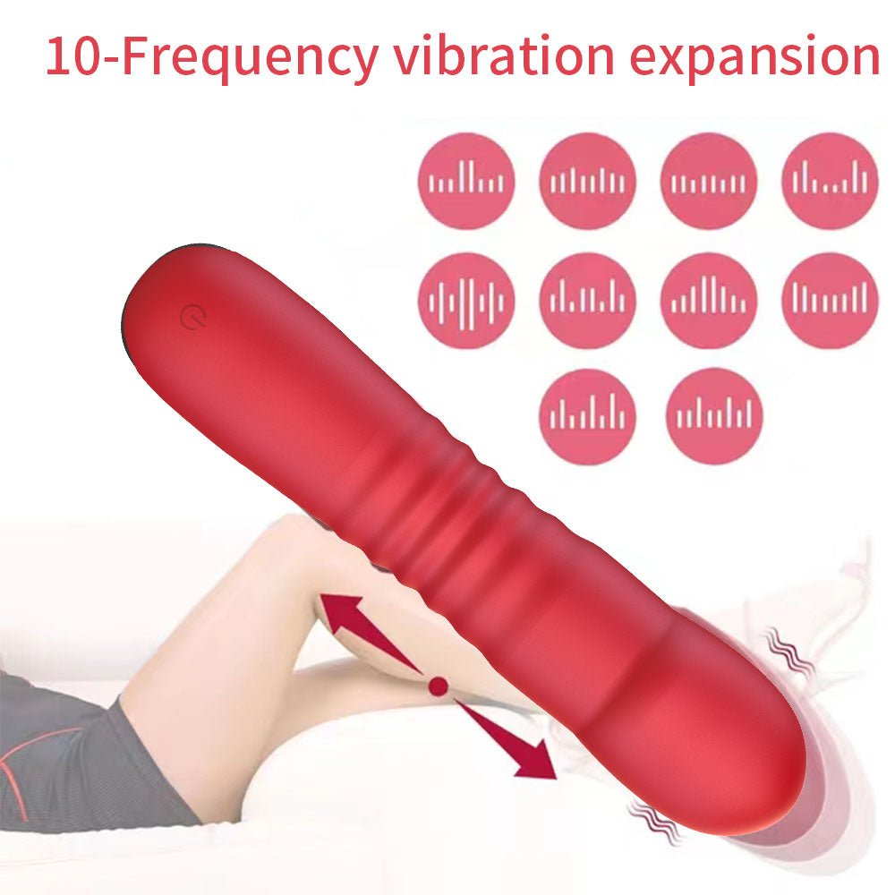 Loveangels Big Red Rechargeable Thrusting Vibrator - Loveangels
