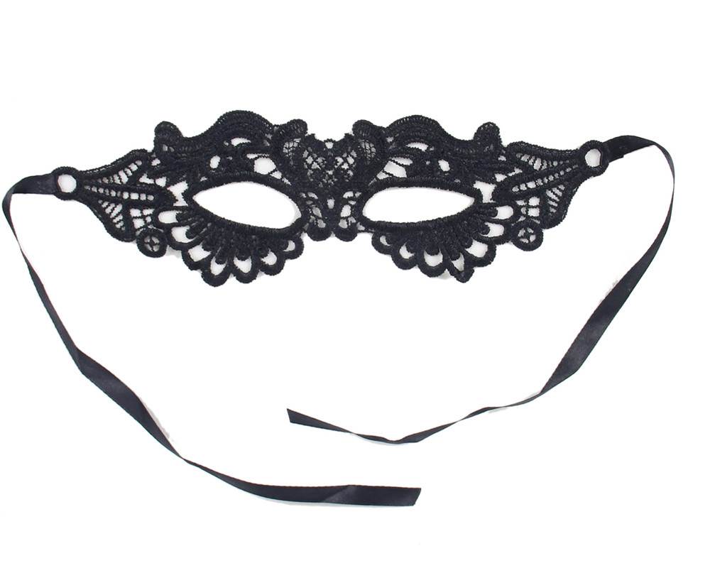 Loveangels Black Lace Mask Pair 2pc Set - Loveangels