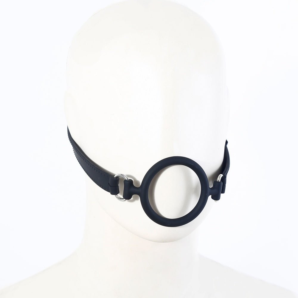 Loveangels Black Silicone Open Mouth Gag O - ring Gag - Loveangels