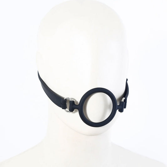 Loveangels Black Silicone Open Mouth Gag O - ring Gag - Loveangels