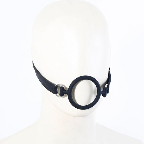 Loveangels Black Silicone Open Mouth Gag O - ring Gag - Loveangels