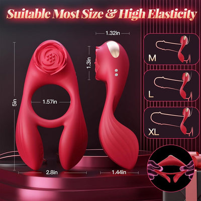 Loveangels Blush Glow Vibrating Cock Ring - Loveangels
