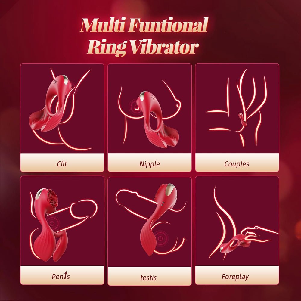 Loveangels Blush Glow Vibrating Cock Ring - Loveangels