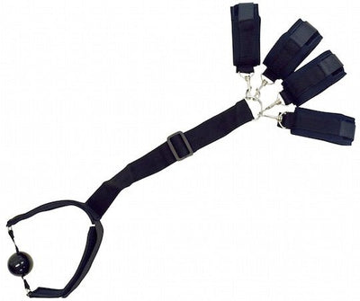 Loveangels Bondage Gag With Hogtie Cuffs - Loveangels