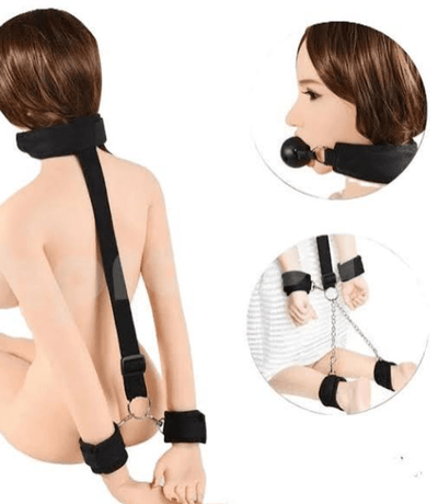 Loveangels Bondage Gag With Hogtie Cuffs - Loveangels