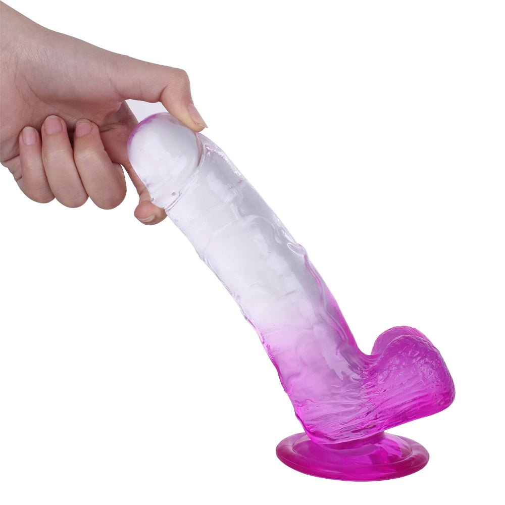 Loveangels Clear Core Bold Crystal 21cm Dildo - Loveangels