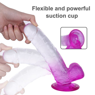 Loveangels Clear Core Bold Crystal 21cm Dildo - Loveangels