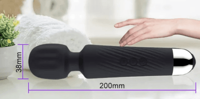 Loveangels Cordless Black Wand Massager - Loveangels