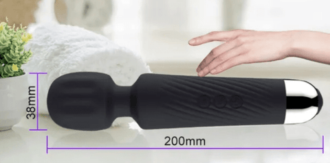 Loveangels Cordless Black Wand Massager - Loveangels