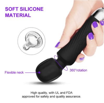Loveangels Cordless Black Wand Massager - Loveangels