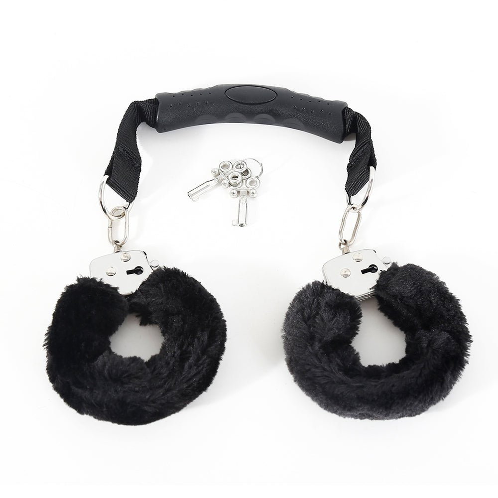 Loveangels Cuff Me Furry Cuffs With Handle - Loveangels