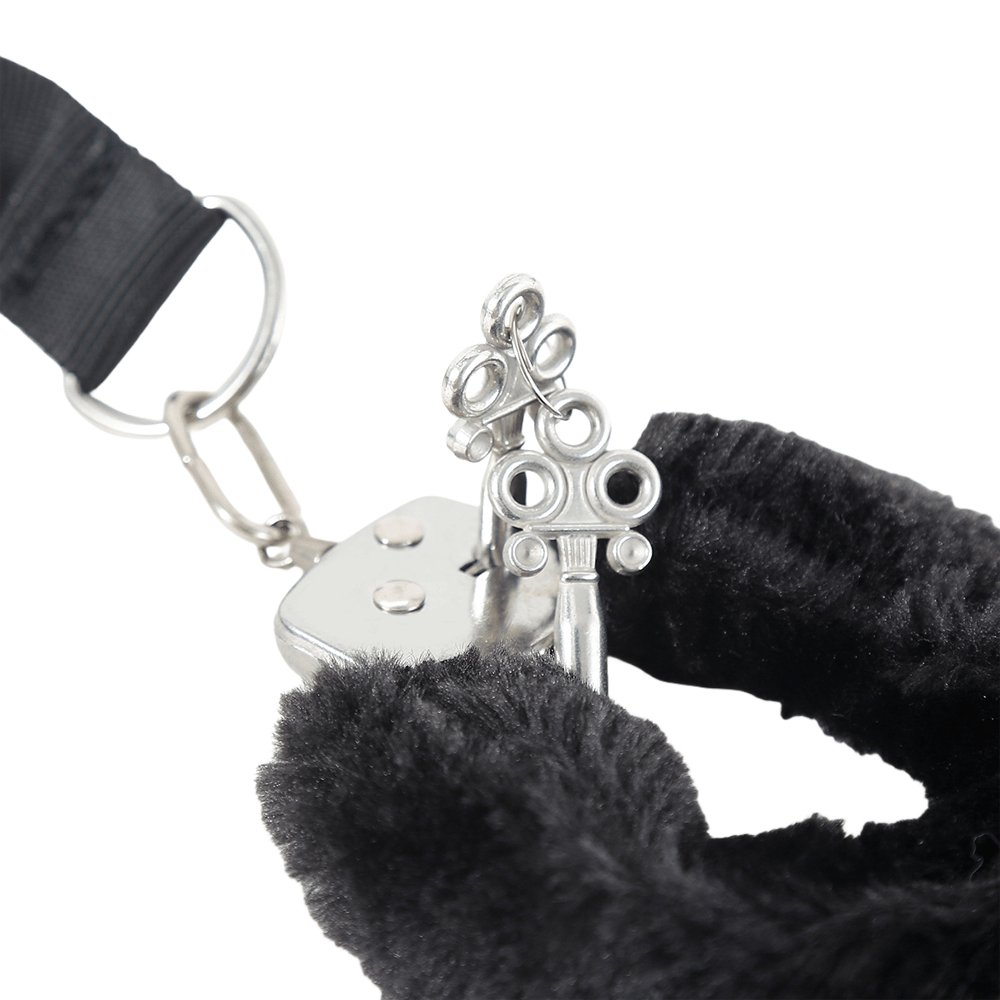 Loveangels Cuff Me Furry Cuffs With Handle - Loveangels
