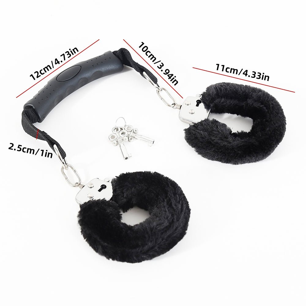 Loveangels Cuff Me Furry Cuffs With Handle - Loveangels