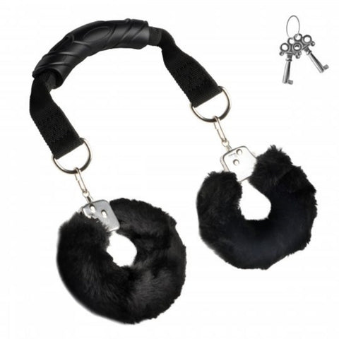 Loveangels Cuff Me Furry Cuffs With Handle - Loveangels