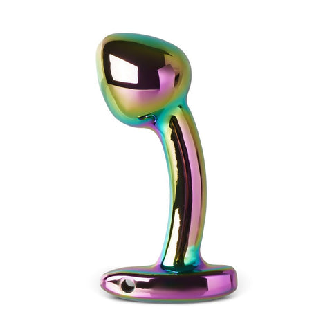 Loveangels Curved Electroplated Rainbow Butt Plug - Loveangels