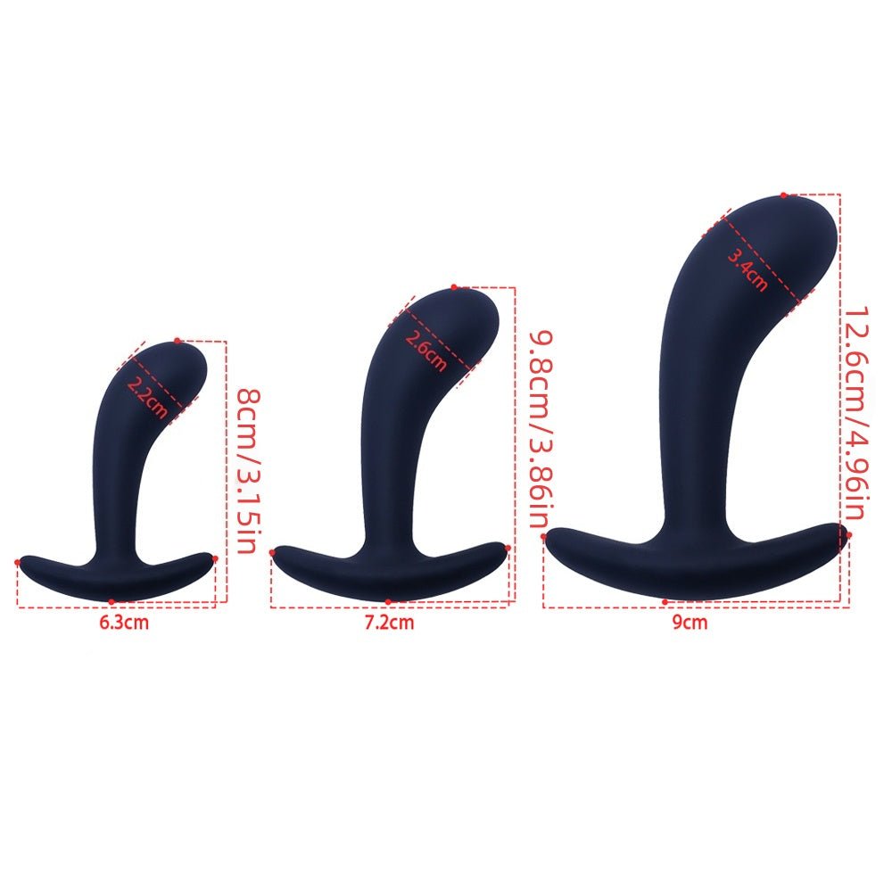 Loveangels Curved Silicone Anal Training Kit - Loveangels
