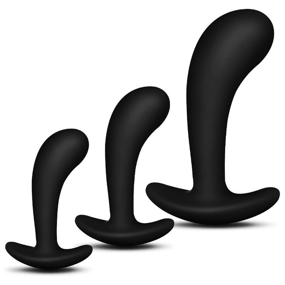 Loveangels Curved Silicone Anal Training Kit - Loveangels