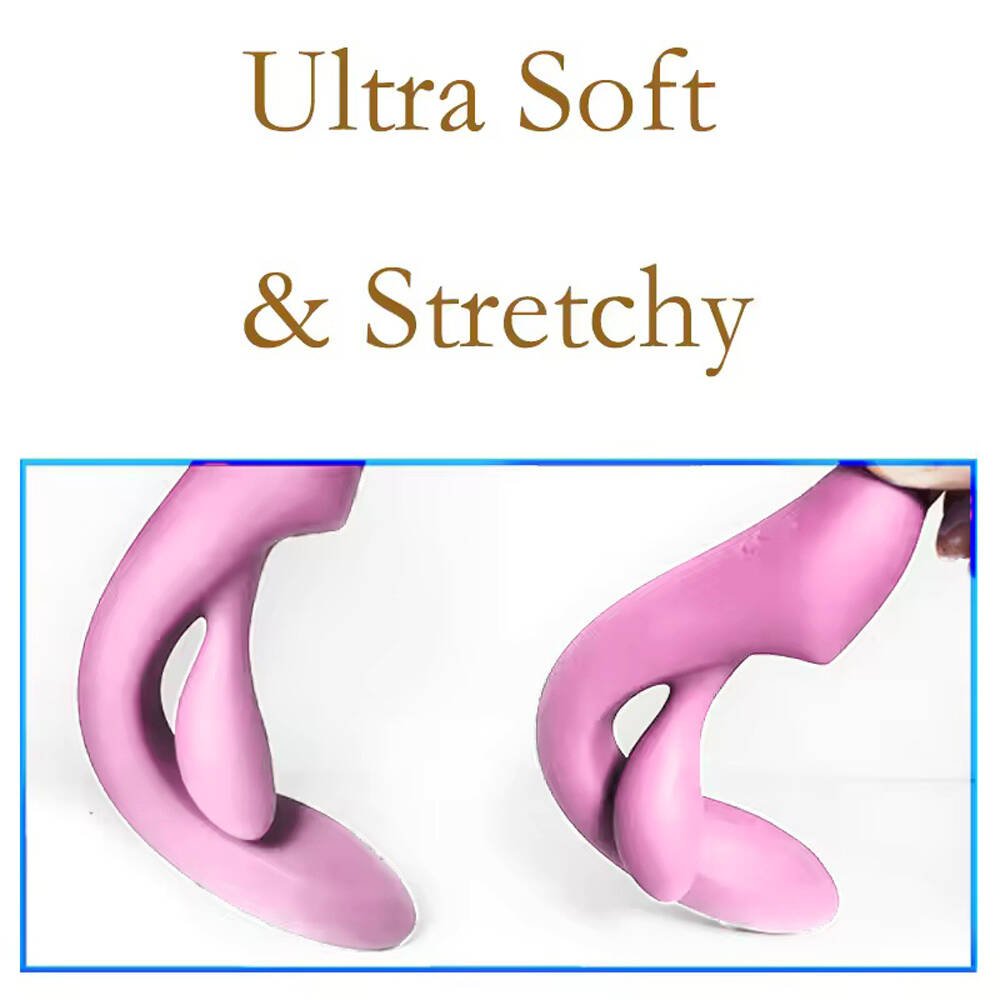 Loveangels Curvy Dual Stimulaton Pink Rabbit Vibrator - Loveangels