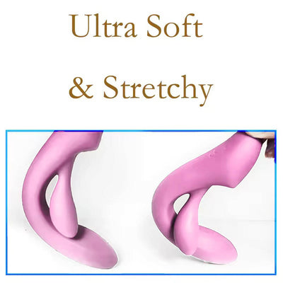 Loveangels Curvy Dual Stimulaton Pink Rabbit Vibrator - Loveangels