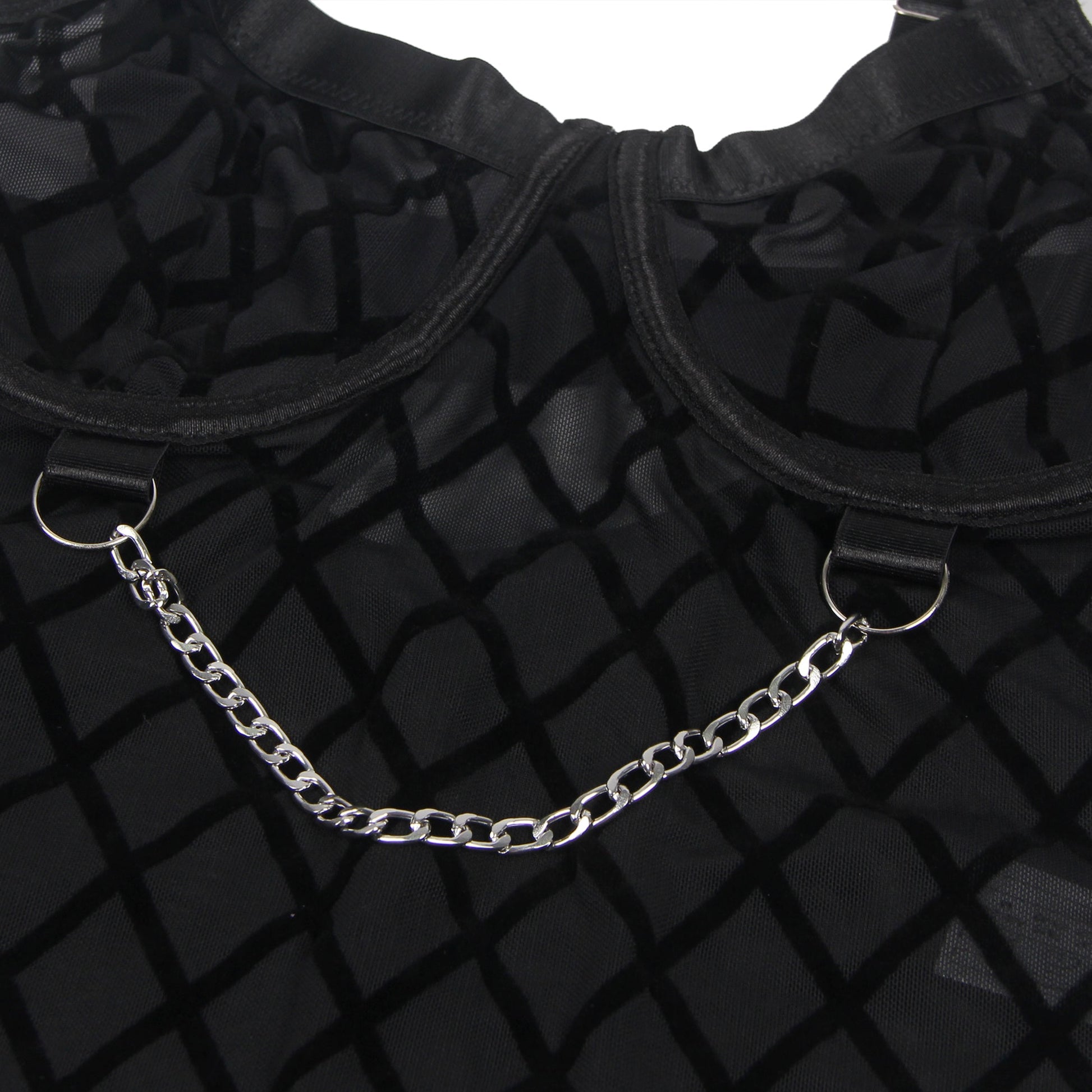 Loveangels Diamond Chain Teddy With Garter Belt - Loveangels