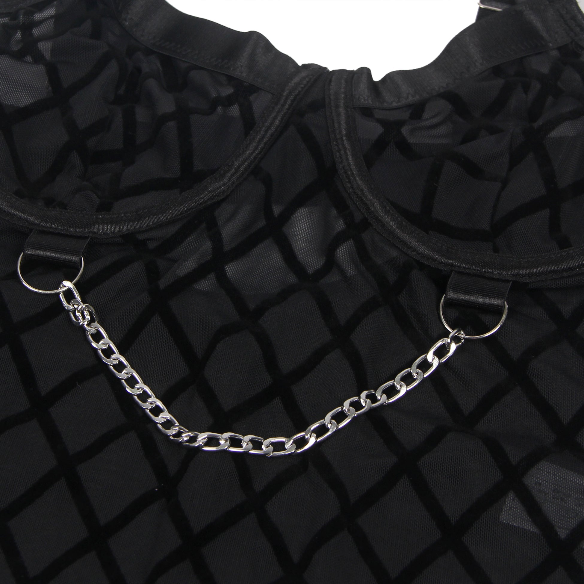 Loveangels Diamond Chain Teddy With Garter Belt - Loveangels