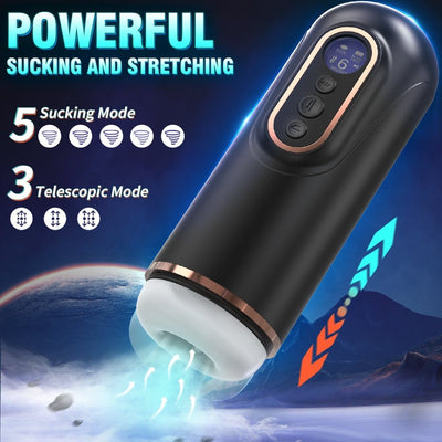 Loveangels Doris Telescopic Sucking Vibrating Moaning And Heating Masturbator - Loveangels