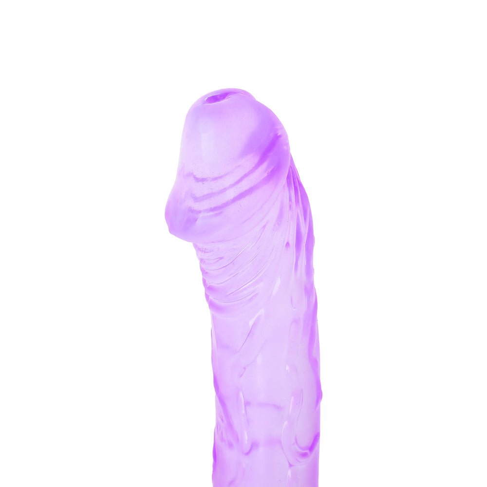 Loveangels Double Dones 17.5'' Clear Purple Double Ended Dildo - Loveangels