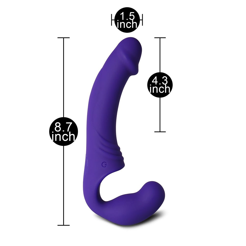 Loveangels Double Rider Strapless Strap - On Vibrator - Loveangels
