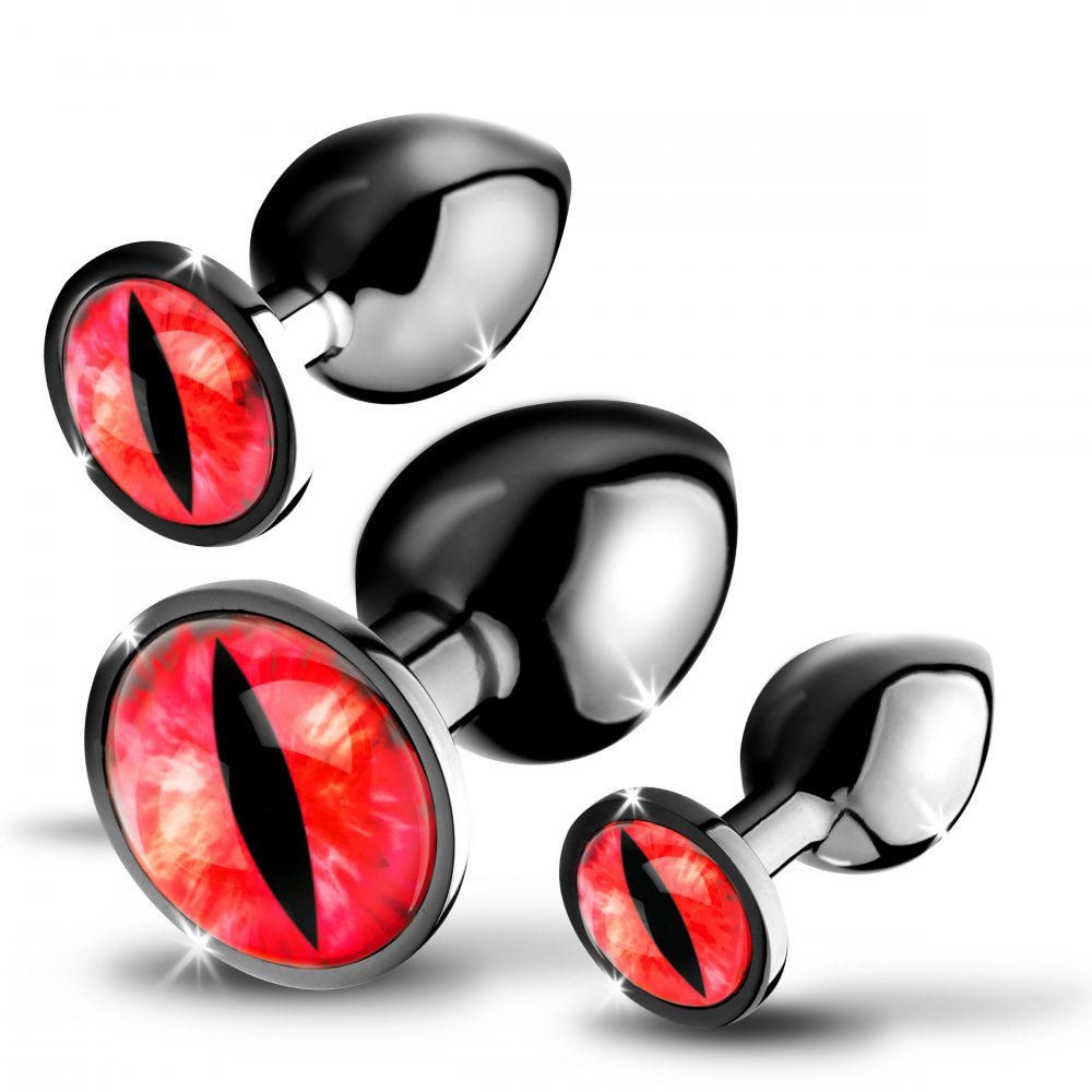 Loveangels Dragon Eye Metal Anal Plug Set - Loveangels