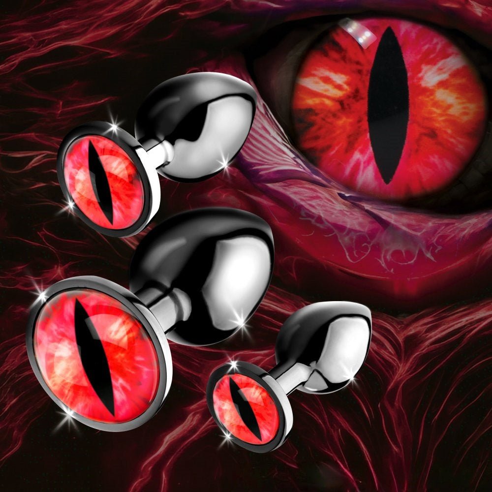Loveangels Dragon Eye Metal Anal Plug Set - Loveangels