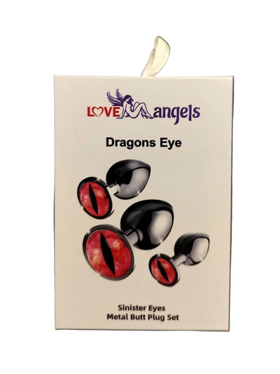 Loveangels Dragon Eye Metal Anal Plug Set - Loveangels