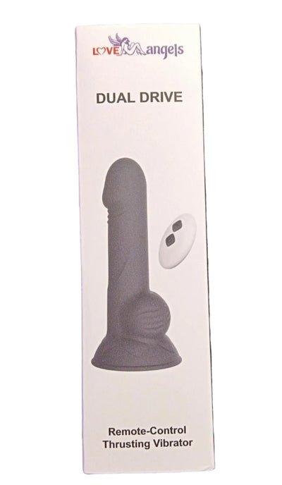 Loveangels Dual Drive 5.12" Remote Control Thrusting Vibrator - Loveangels