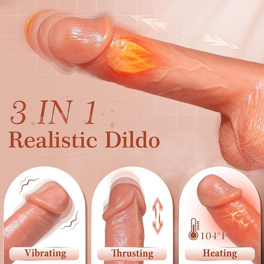 Loveangels Dual Drive App And Remote Control Thrusting Vibrating Dildo - Loveangels