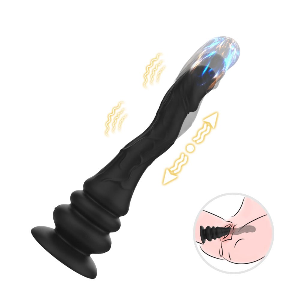 Loveangels Dual Serpent Vibrating And Slithering Remote Control Vibe - Loveangels
