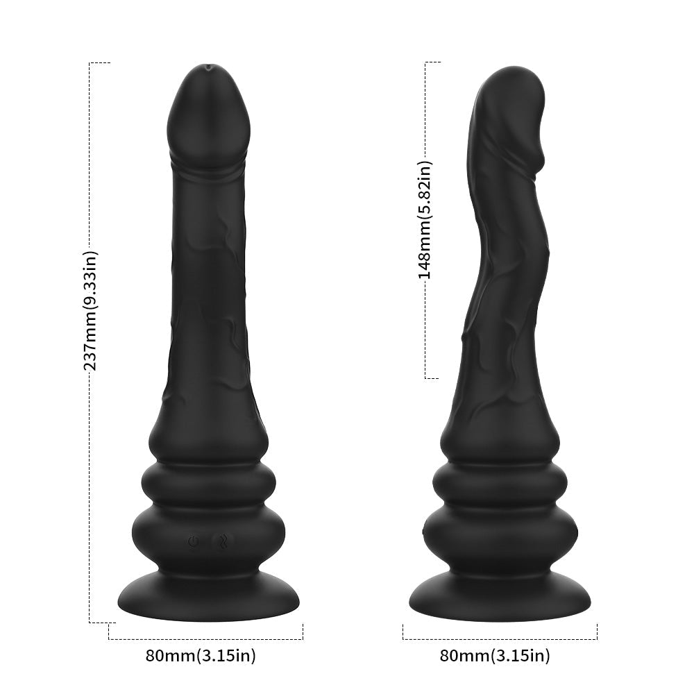 Loveangels Dual Serpent Vibrating And Slithering Remote Control Vibe - Loveangels