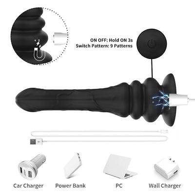 Loveangels Dual Serpent Vibrating And Slithering Remote Control Vibe - Loveangels