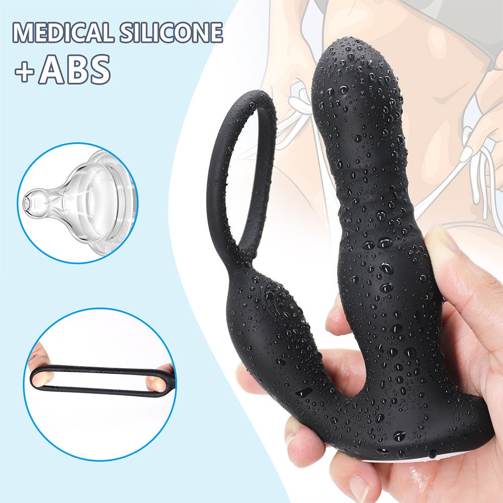 Loveangels Dual Wave Remote Control Thrusting Vibrator - Loveangels