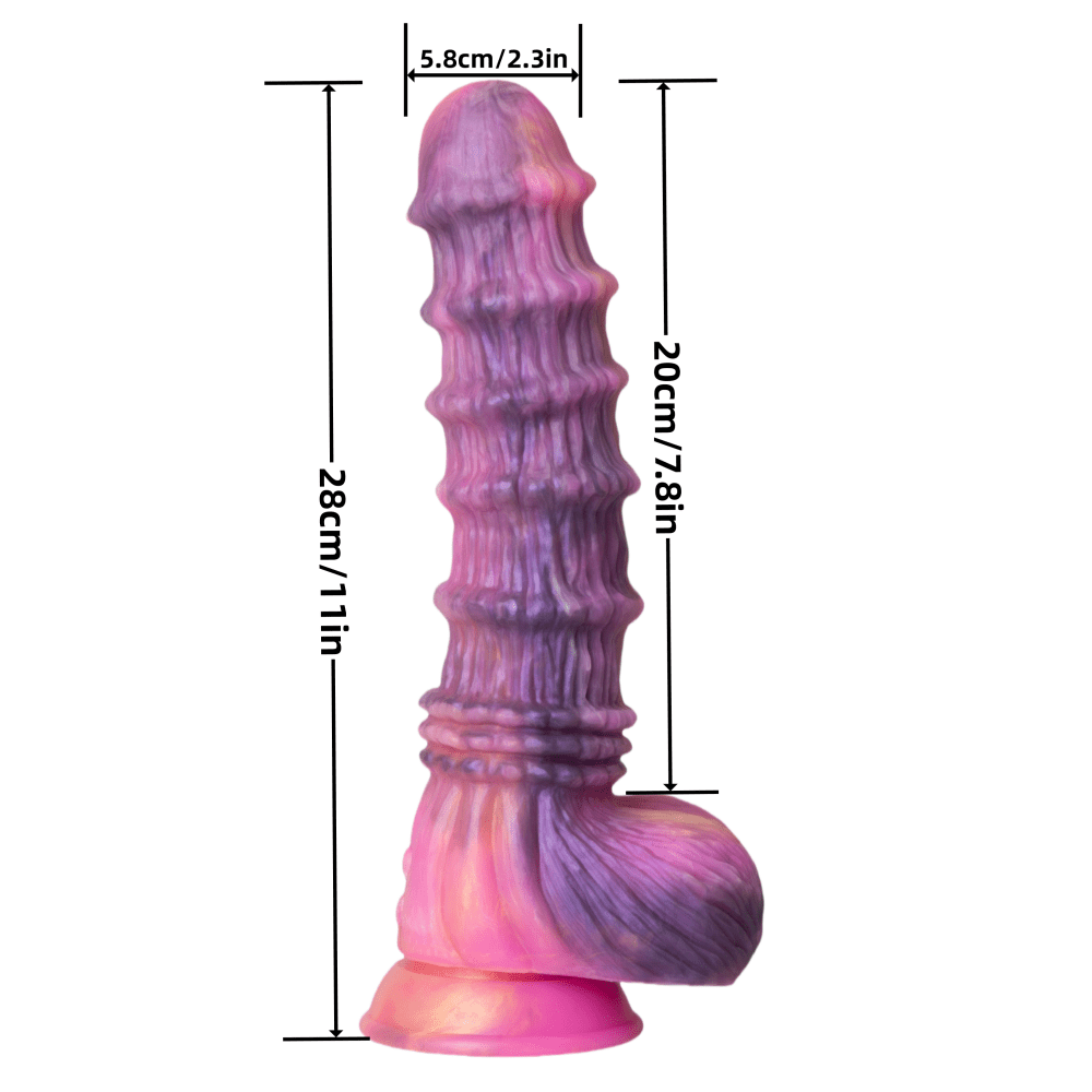 Loveangels Extra Large 11 " Vibrating Dragon Dildo - Loveangels