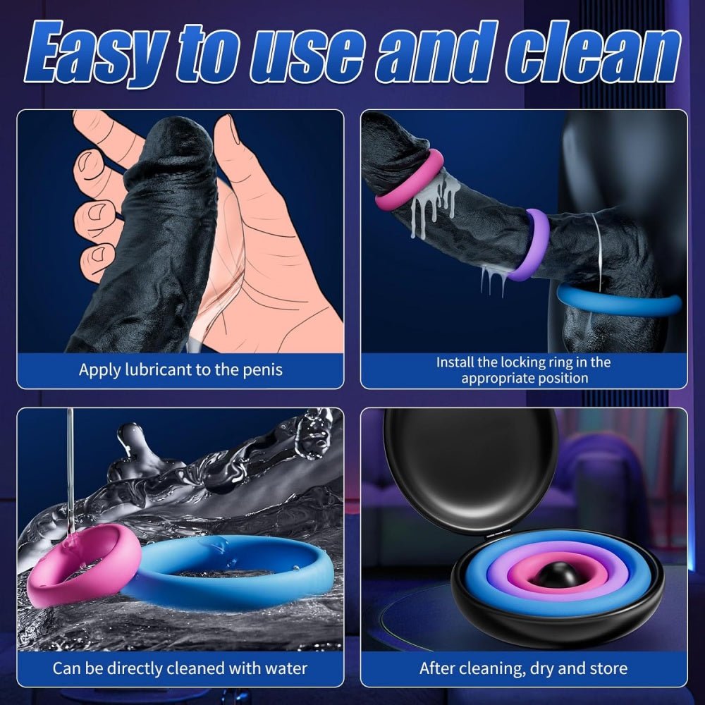 Loveangels Flex Rings 3pc Silicone Ring Set - Loveangels