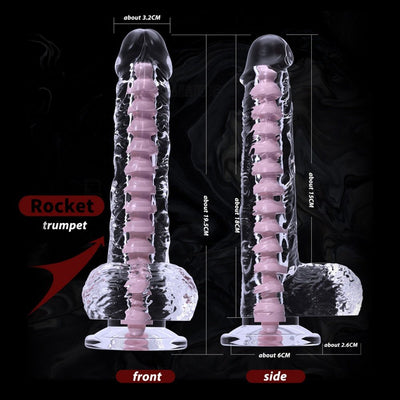 Loveangels Flexible And Shapeable Clear Dildo - Loveangels