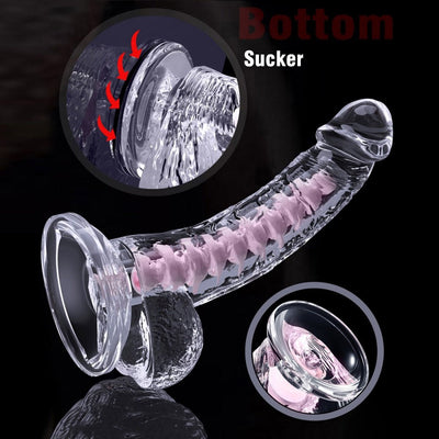Loveangels Flexible And Shapeable Clear Dildo - Loveangels