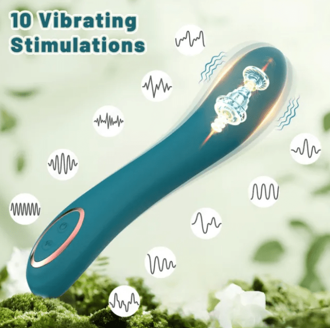 Loveangels Green Curve Vibe Slim G-Spot Vibrator - Loveangels