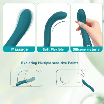 Loveangels Green Curve Vibe Slim G-Spot Vibrator - Loveangels