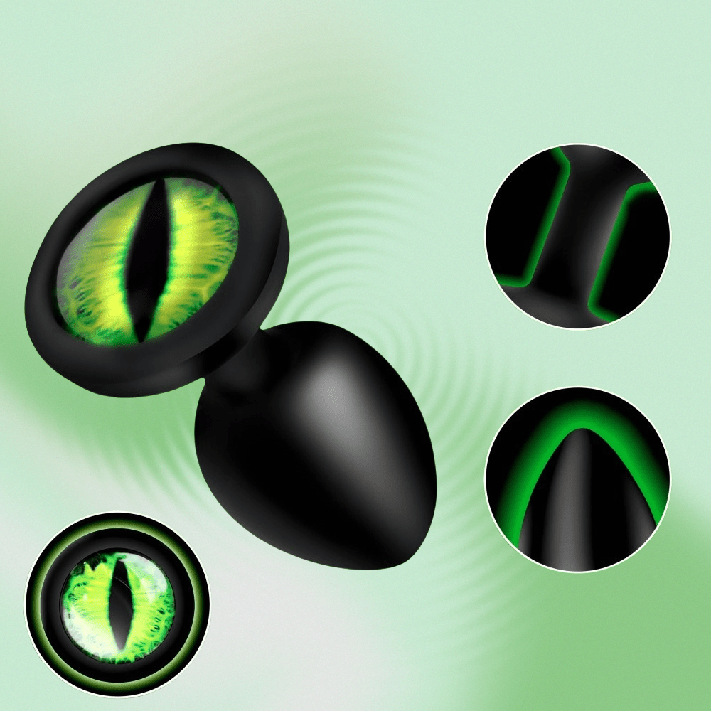 Loveangels Green Eye Silicone Butt Plug - Loveangels