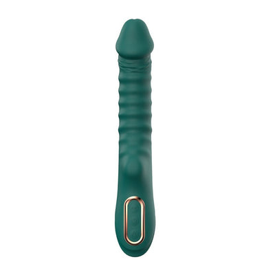 Loveangels Green Giant Vibrating And Heating Silicone Dildo Vibe - Loveangels
