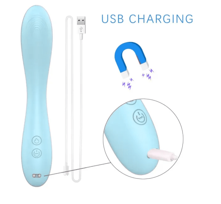 Loveangels Heat Curve Slim Heated Silicone Vibrator - Loveangels