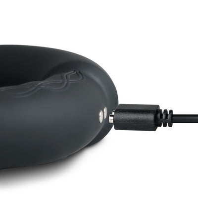 Loveangels Heat Loop Heating Vibrating Silicone Cock Ring - Loveangels